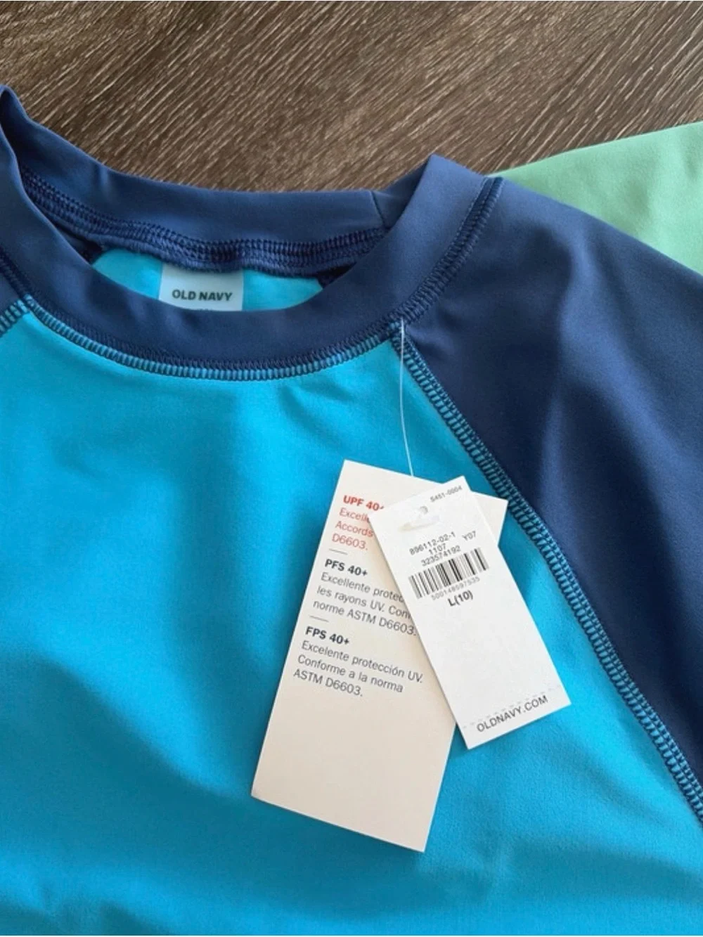 2 short sleeve Rashguard swim tops for boys